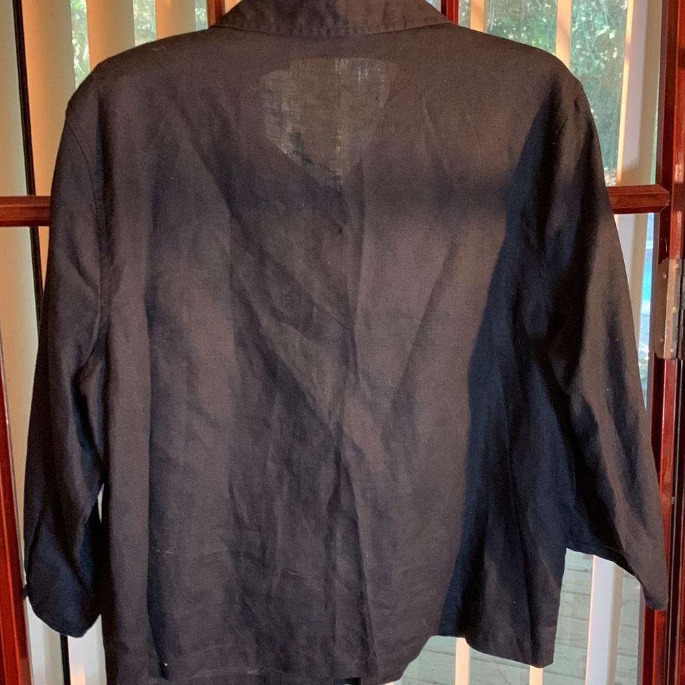 Relativity 100%Linen Blouse - image 2